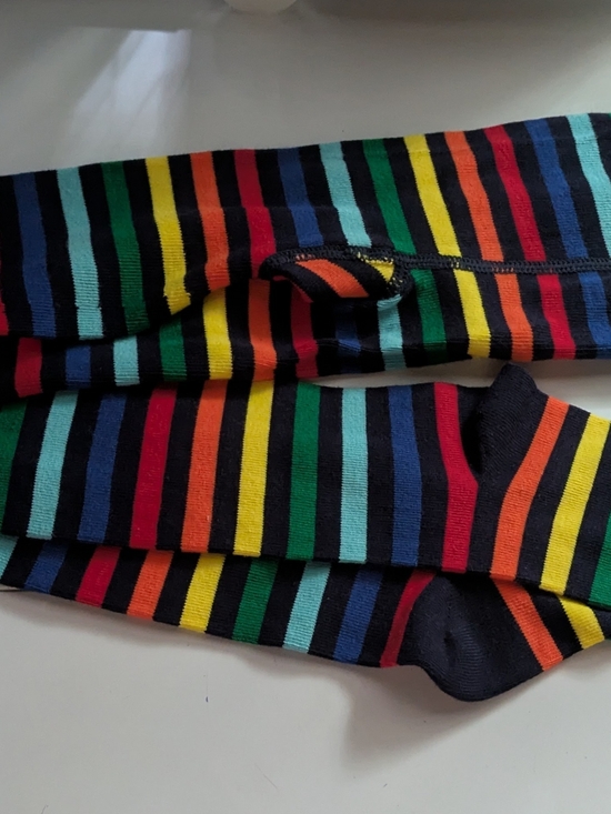 Primary Other - Primary Multicolor Tights with Rainbow Stripes